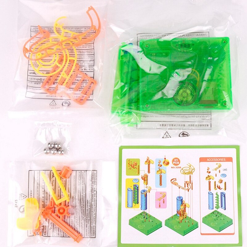 Elektrisk spor bold legetøj videnskab og uddannelse diy børn tidlig uddannelse labyrint spor