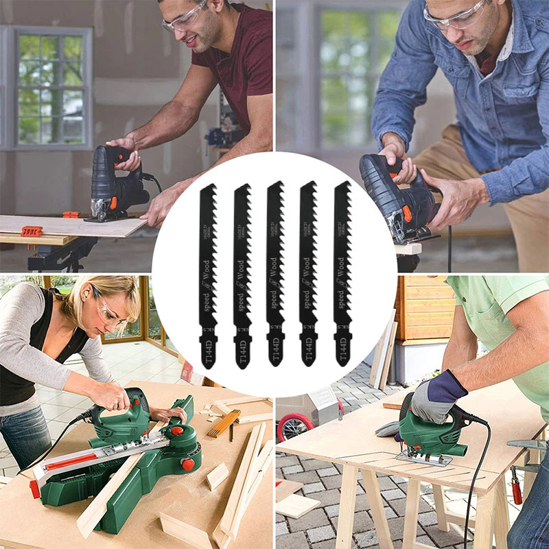 10Pcs/set HCS BIM Jig Saw Blade Jigsaw Blades Set Metal Wood Assorted Blades Woodworking T144D/T118AF