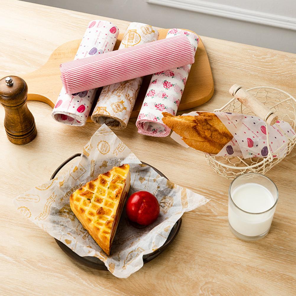 Double-sided Printed Food Grade Hamburger Food Picnic Tissue for Cake