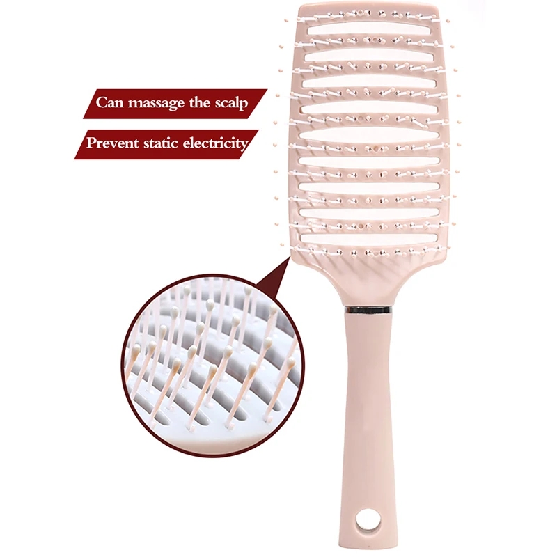 Haarbürste, Luftkissenkamm, flauschig, Anti-Haarausfall, Massage-Haarbürste für alle Haartypen für langes, dickes, dünnes, lockiges Naturhaar