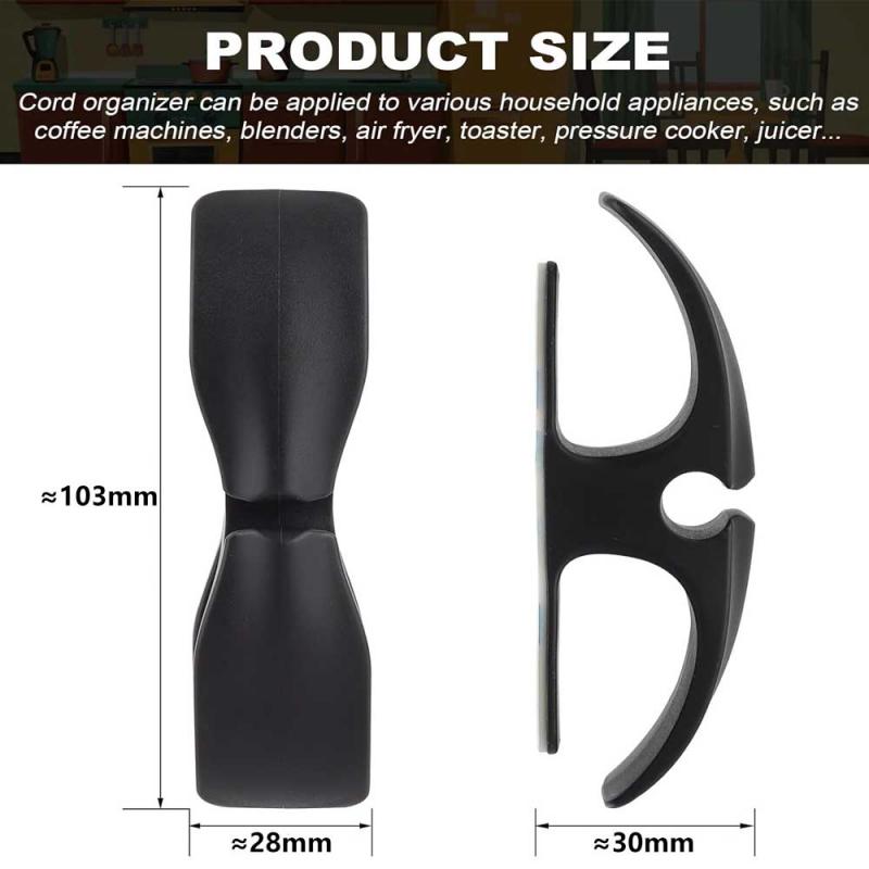 10-5 pezzi di avvolgicavo per avvolgicavo per elettrodomestici da cucina, supporto per clip per la gestione dei cavi, per la macchina da caffè, ecc.