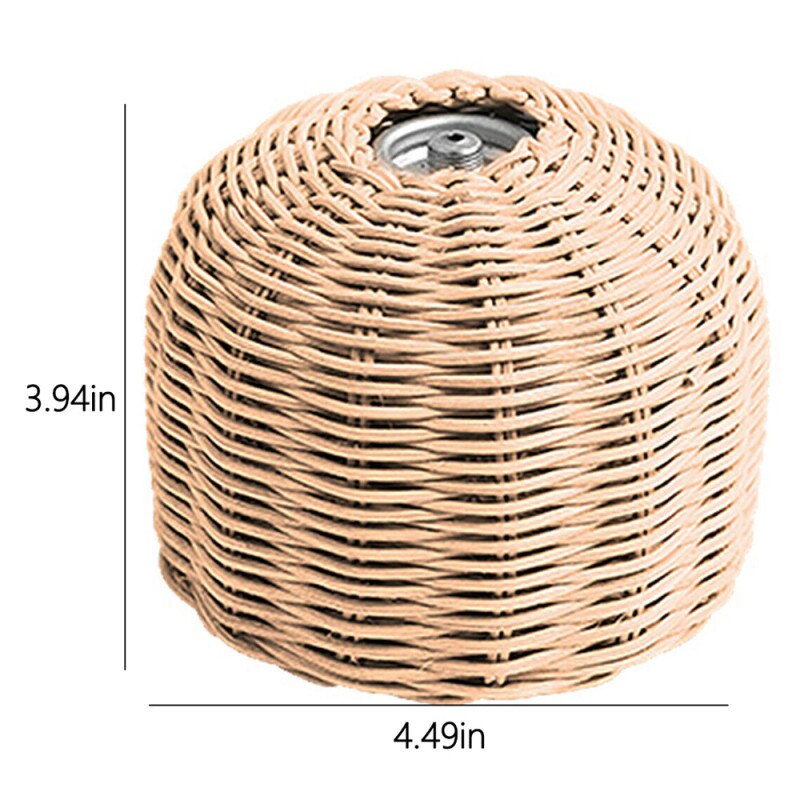 230G/450G Outdoor Cooking Gas Cilinder Cover Camping Wandelen Draagbare Rotan Gas Tank Protector Storage Pouch Gas bus: HGZWY0032BES0