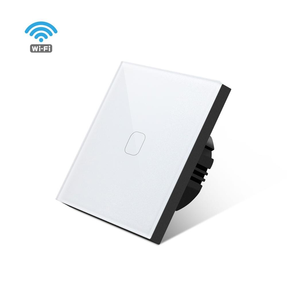 Smart Life Tuya Smart Switch Interruptor Touch Switch WIFI Voice Control Lamp Switch Smart Home Use Alexa Echo Google Home: White / 2 Gang