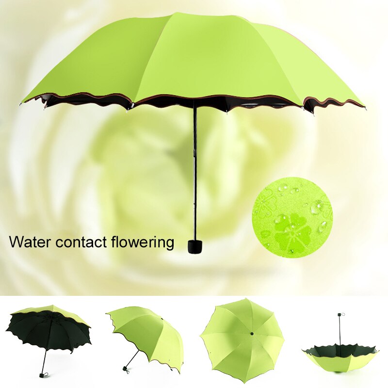 Umbrella Anti-UV Umbrella Sunshade Umbrella Magic Flower Dome Courtyard Rainy Day Folding Umbrellas Garden Waterproof Travel