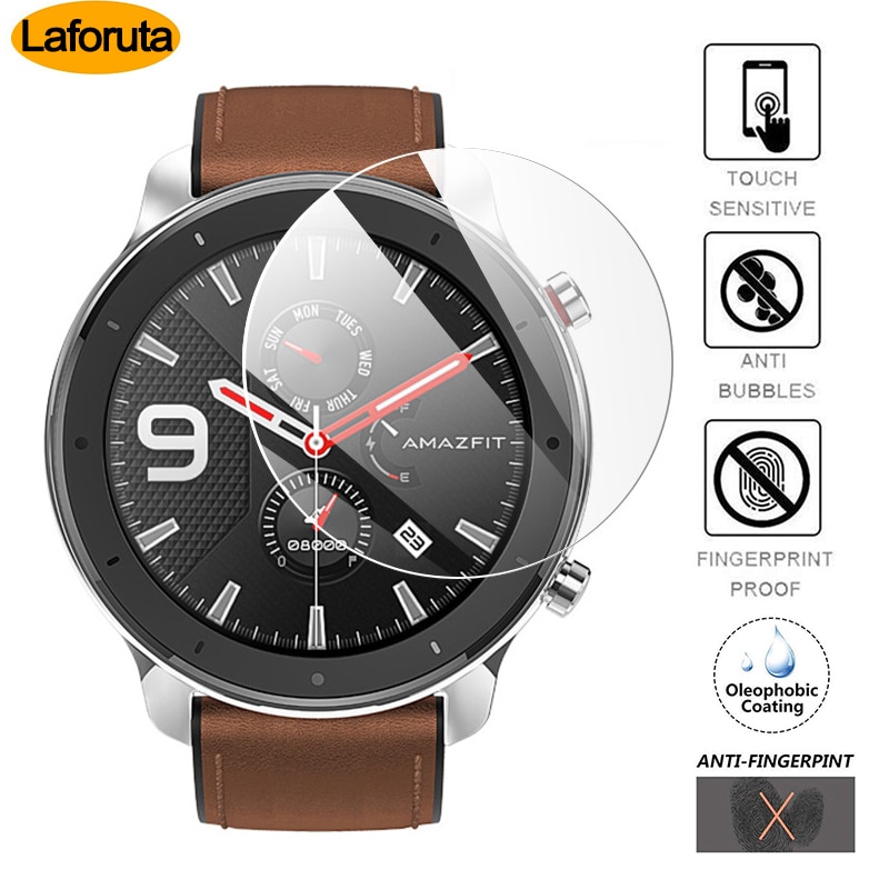 Protecteur d'écran, Film de protection en verre trempé pour Xiaomi Huami Amazfit GTR 47mm 42mm pour Amazfit Verge / Verge Lite