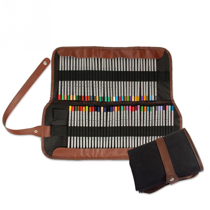 Professionele Schilderen Potlood Wrap Borstel Canvas Opbergtas Accessoire Zachte Roll Pen Houder Case Voor School Student