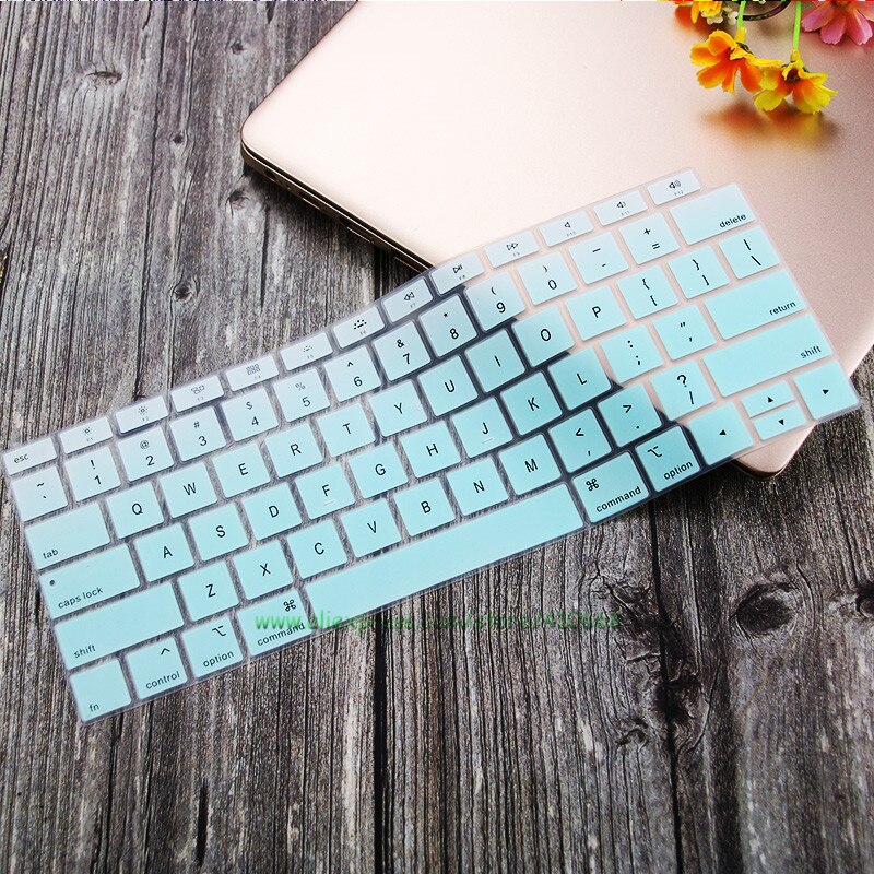 Silicone Waterproof Dust-Proof Keyboard Cover Protective Skin For MacBook Air 13 inch Release A1932 Touch ID US Layout