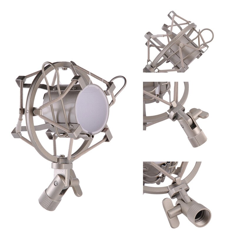 Microphone Shock Mount Microphone Stand For BM 800 Studio Microphone Spider Shock Mount Mic Holder Clip For bm800 Mikrofon micro