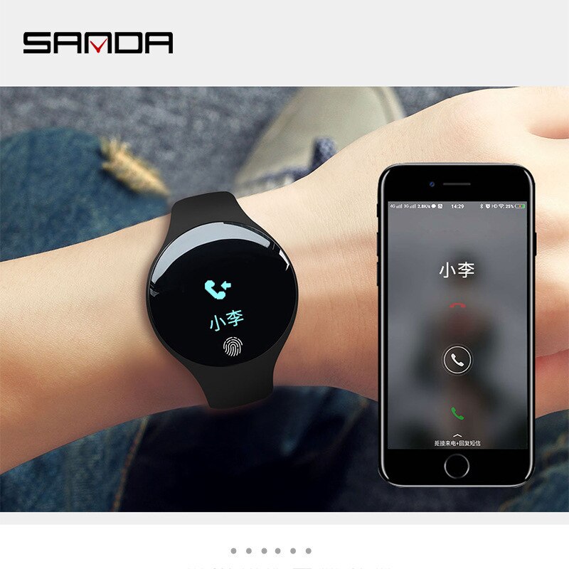 Sanda Bluetooth Smart Horloge Voor Ios Android Mannen Vrouwen Sport Intelligente Stappenteller Fitness Armband Horloges Voor Iphone Klok Mannen