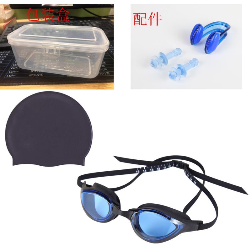 Lunettes de natation Anti-buée pour adultes, hommes, femmes, jeunes, Protection UV, pour la plongée: Argent