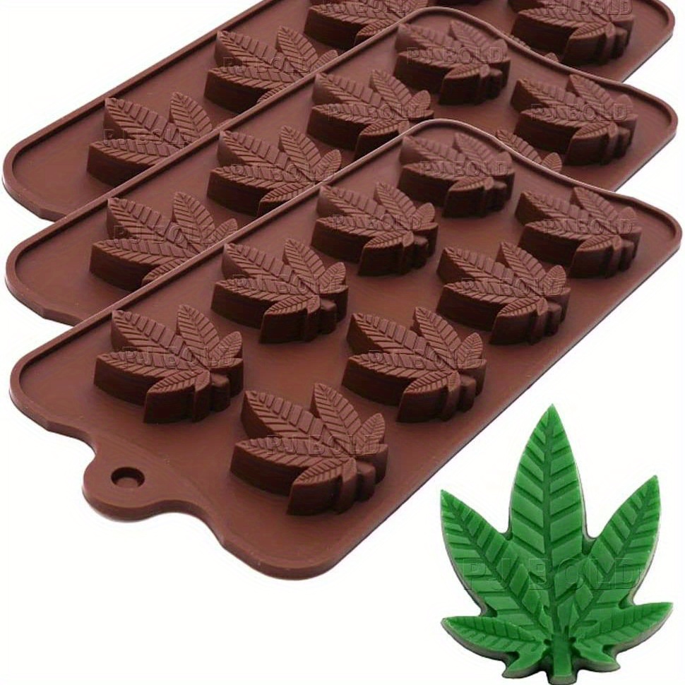 1/2/3 stuks, siliconen bakvorm, esdoornblad chocoladevorm trays, food grade ijsvorm, bakvorm: Clear