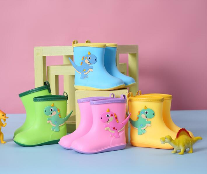 Kids Shoes Classic Children's Shoes Pvc Rubber Kids Baby Cartoon Shoes Children's Water Shoes Waterproof Rain Boots