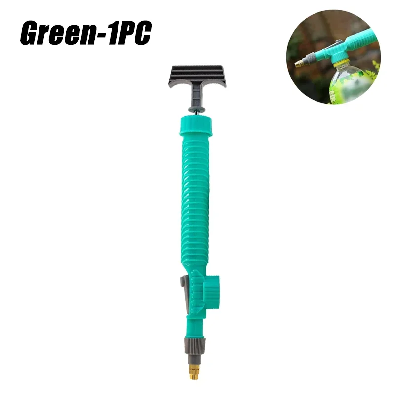 High Pressure Air Pump Manual Sprayer Adjustable Drink Bottle Spray Head Nozzle Garden Watering Tool Sprayer Agriculture Tools: Yellow