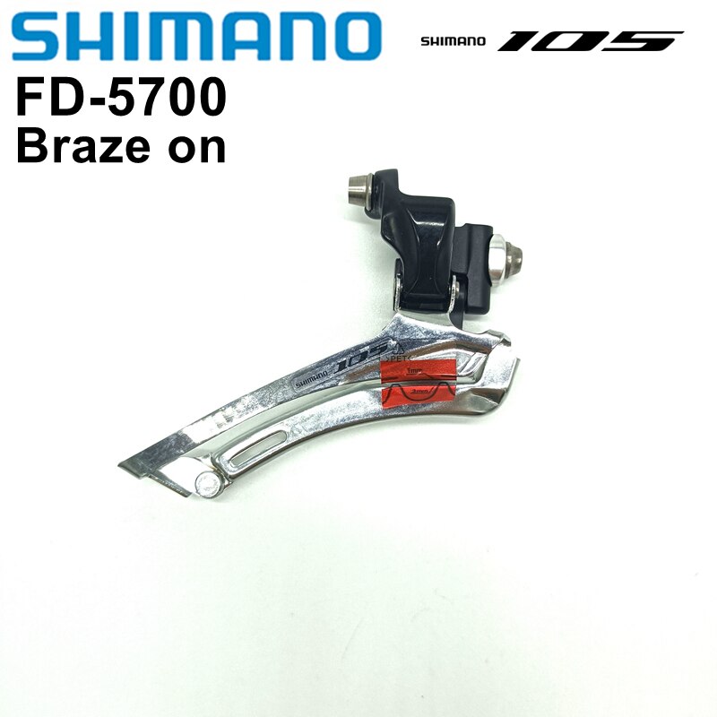 Shimano 105 Bicycle Derailleur FD-5700 Road Bike Front Derailleurs FD 5700 10 Speed Road Braze On Clamp Ring 31.8mm/34.9mm: FD-5700 Braze on