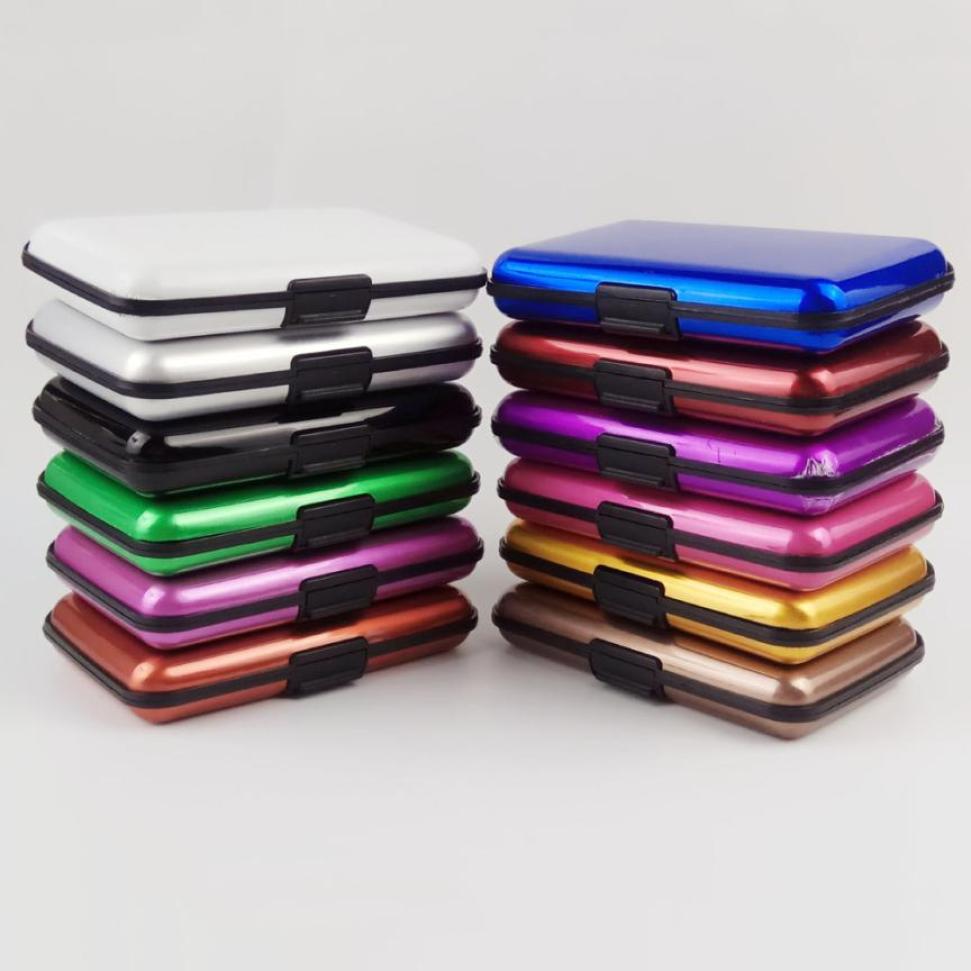 Man's waterproof card holder business ID Credit card wallet plastic pocket box female man cardholder #Zer