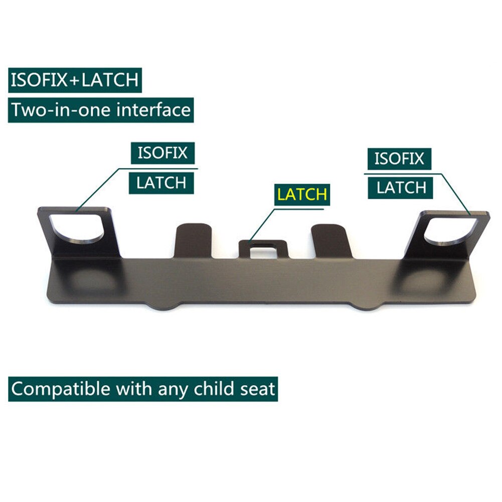 Portón trasero para cinturón ISOFIX Latch Compact Bracket Universal accesorio de guía de coche conector para SUV asiento de seguridad infantil automotriz