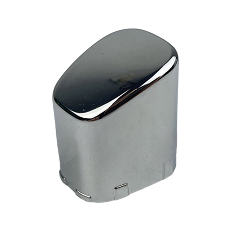 Cubierta de ajuste de botón de freno de mano para Interior de coche, tapa de botón de estacionamiento de palanca de freno de mano cromada, accesorios plateados para Polo Cross 6RD711333A: Plata