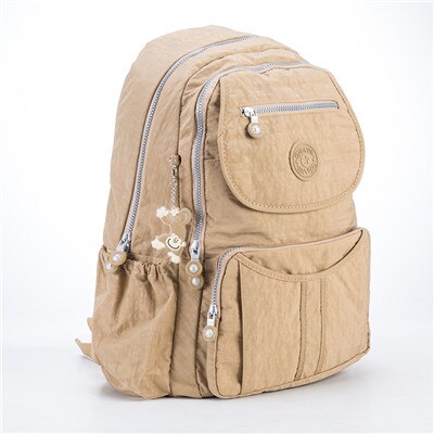 TEGAOTE gran escuela Mochila para chicas adolescentes de gran capacidad Mochila mujeres Mochila de Nylon de de viaje portátil Mochila: apricot / 33CMX16CMX47CM1374