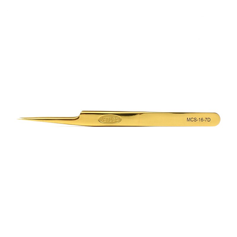 Vetus Golden Tweezers Super Precision Stainless Tweezer For mobile phone repair: 16-7D