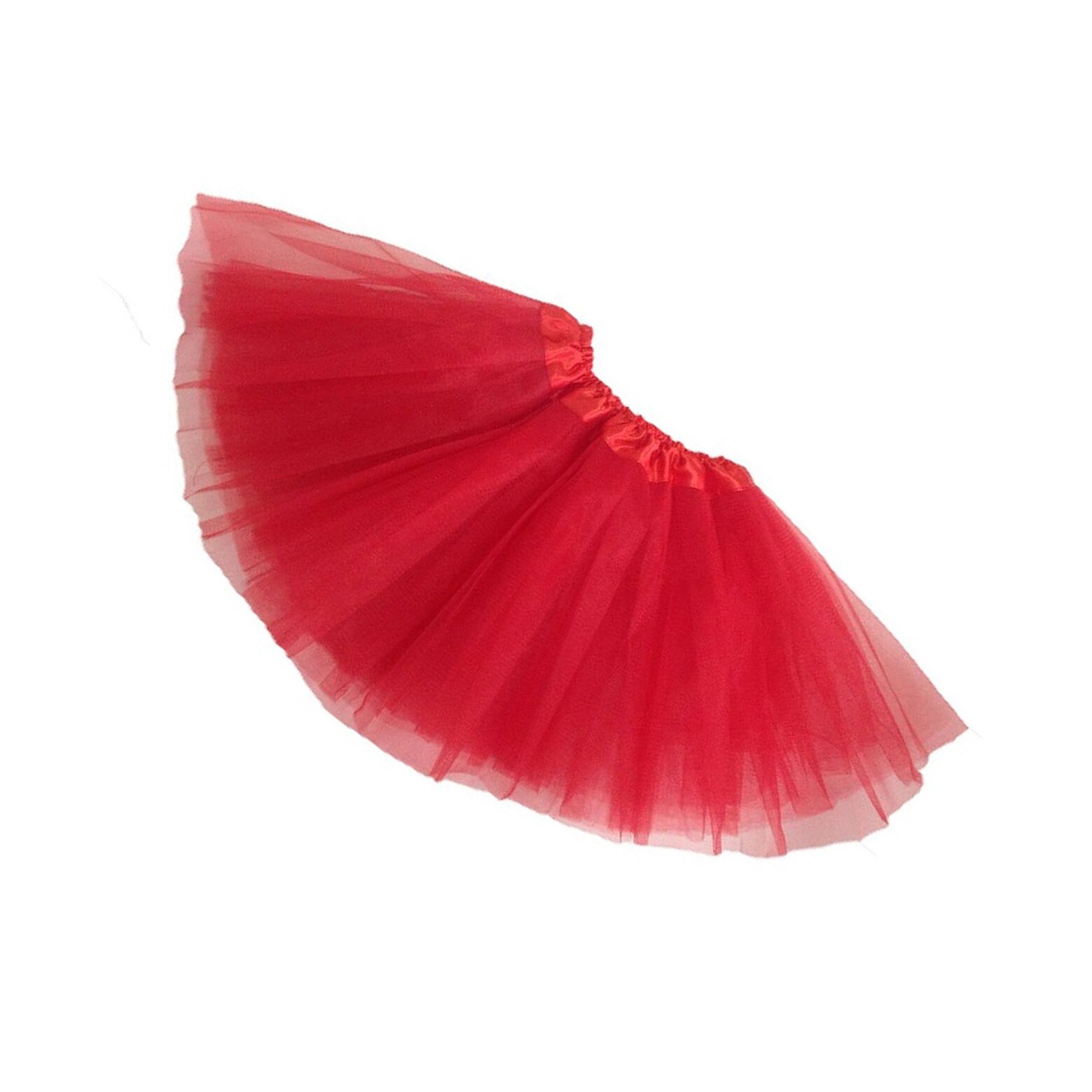 girls Modern ballet Fairy tutu skirt red