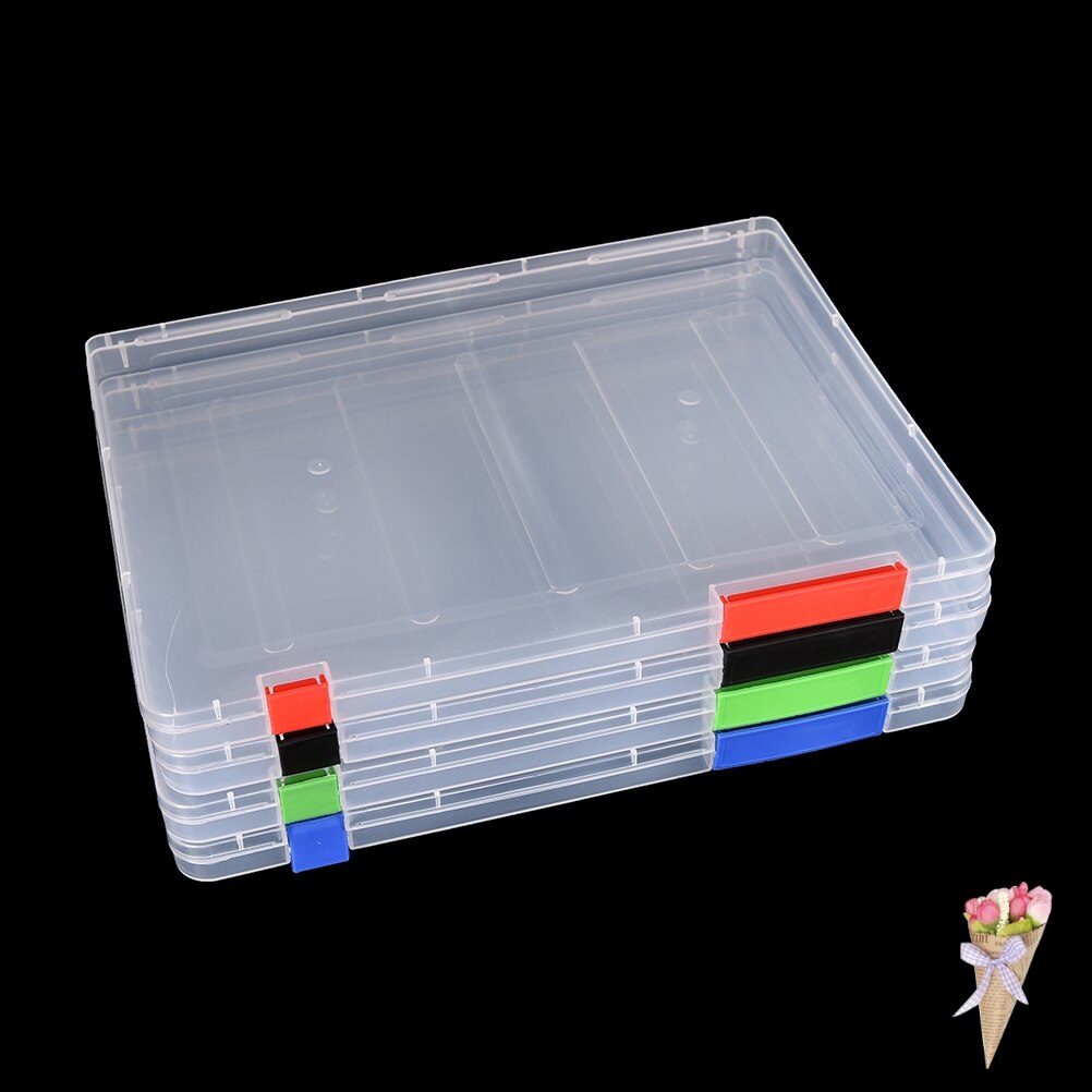 A4 Papers Kantoor Bestanden Document Contract Transparante Opbergdoos Clear Plastic Papier Vullen Case Ontzette