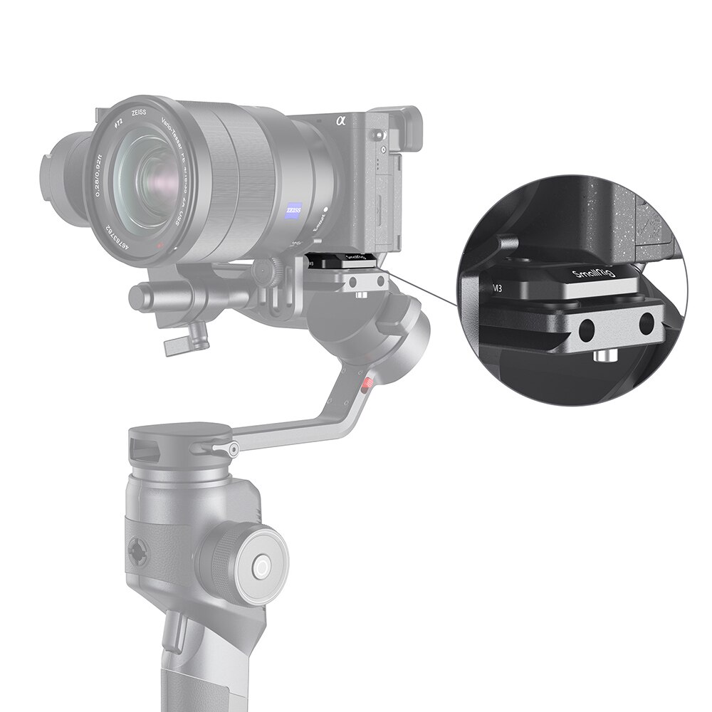 SmallRig Quick Release Camera Riser Plate for Moza AirCross 2 Gimbal Stablizer Mounting Plate To Mount L bracket Baseplate 2827
