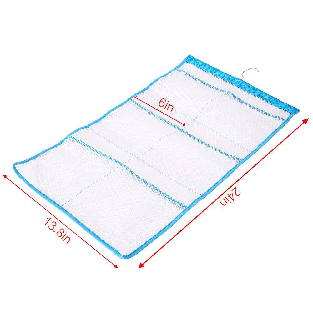 Bathroom hanging storage pockets Mesh Shower Caddy Space Saving Bathroom Accessories Quick Dry Bath Organizer with Single Hook