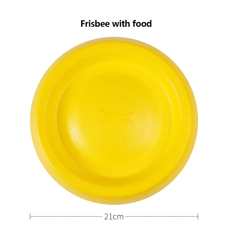 Yellow Pet Toy Dog Training Floating Toys Pet Ball Bite Pull Ring Flying Discs Foam Bite Resistant Dog Interactive Toys