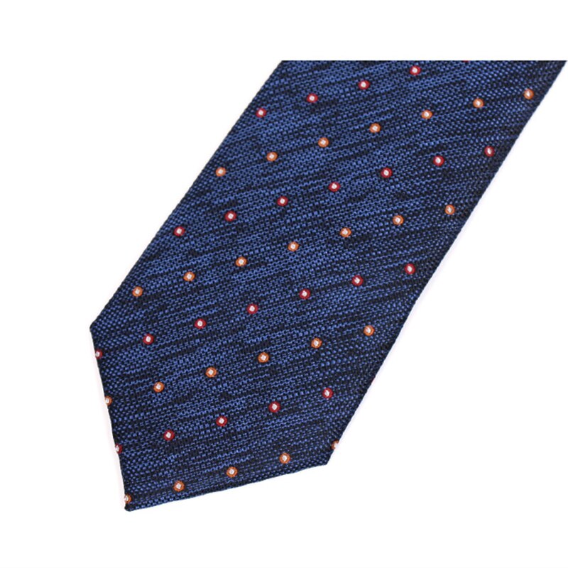 2021New 7CM Navy Blue Tie For Men Formal Business Suit Necktie With Box