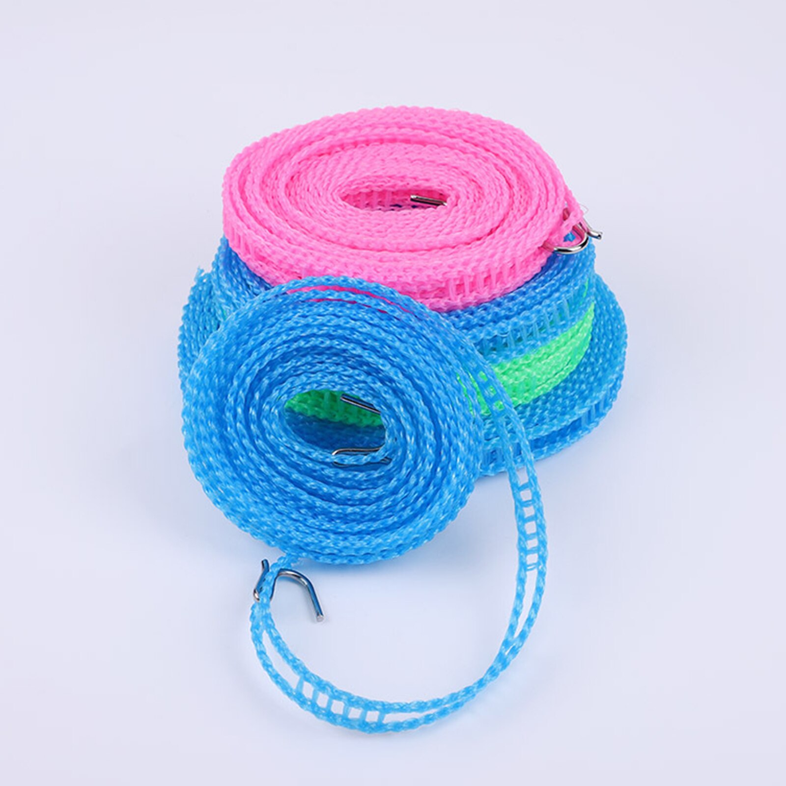 Hanging Clothes Rope Drying Rope Clothesline Drying Rack Portable Cloth Hanging Rope Random Color Bold Windproof Clothesline