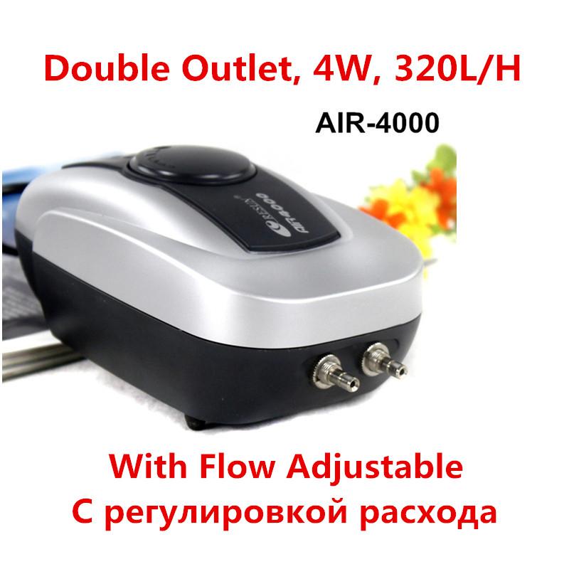 Aquarium Mini Air Compressor Fish Tank Silent Air Pump Oxygen Maker Pump Aerator Aquarium Accessories Used With Air Stone Valve: Red