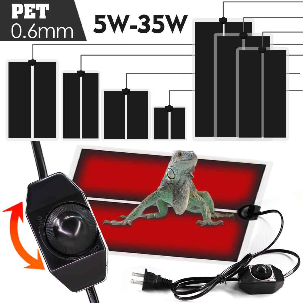 35w-5w Reptilien-Heizmatten-Thermostat-Heizkissen mit Temperatur regelung für wasserdichte Gewächshaus pflanzen im Innen garten