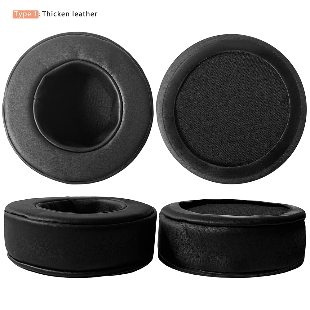 NullMini Ersatz Ohrpolster für Superlux HD681 HD681B HD681EVO HD681F Kopfhörer Leder Hülse oder Samt Kopfhörer Ohrenschützer