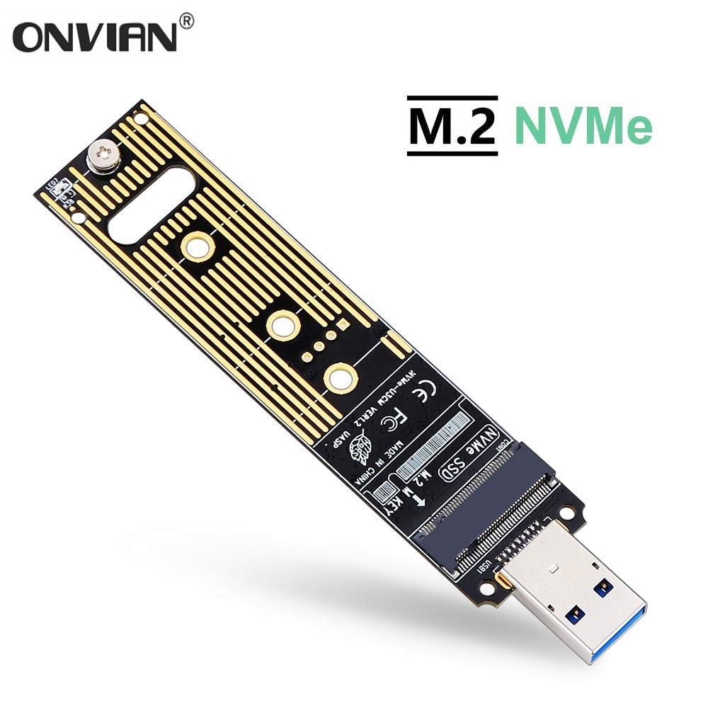 Onvian M.2 NVME USB 3.1 Adapter M-Key M.2 NGFF NVME naar USB Card Hoge Prestaties 10 Gbps USB 3.1 Gen 2 Bridge Chip SSD