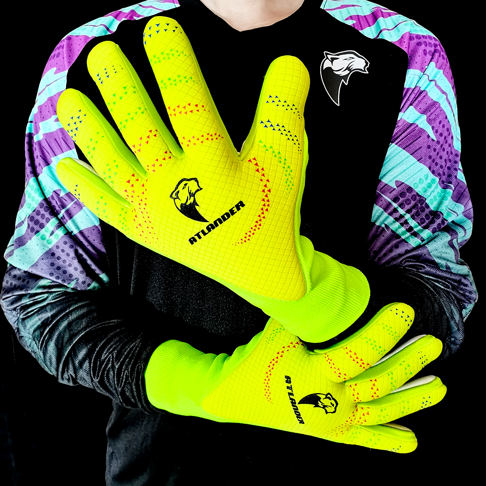 Professionelle Fußball-Torwarthandschuhe, Latex, verdickter Schutz, Erwachsene, Kinder, Torwart, Kinder, Teenager, Torwart-Fußballhandschuhe