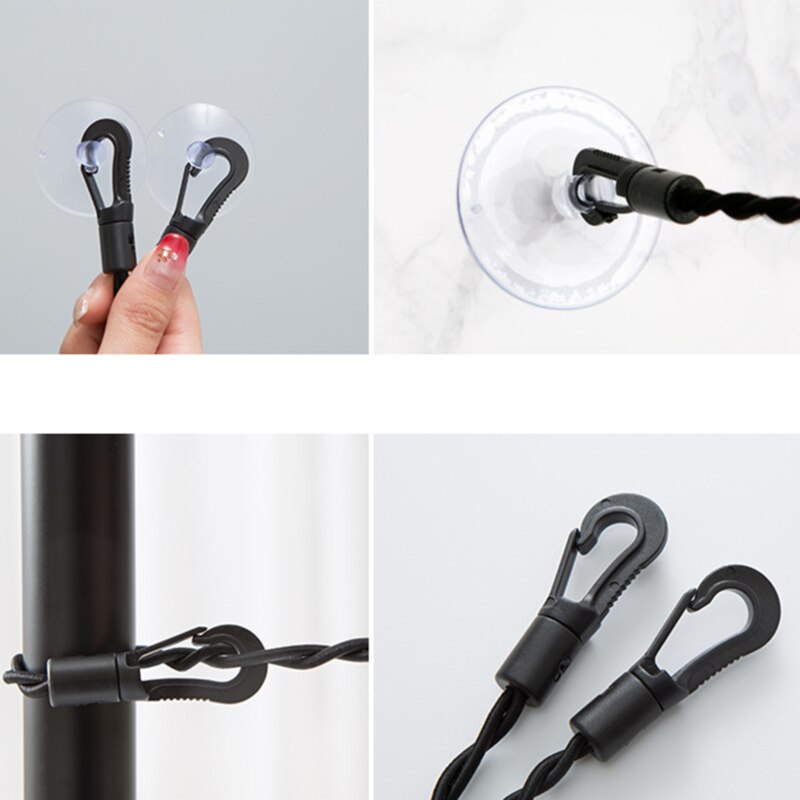 Reise Kabel Wäscheleine Geschäfts Freien Camping Trocknen Werkzeuge Nicht-Unterhose Kleidung Linie Windschutz Saugnapf Bungee Seil Für Hause