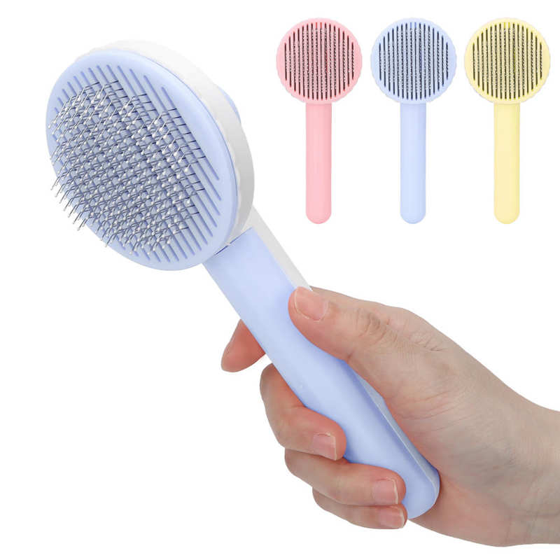 Brosse à poils de chat, peigne à aiguille épaisse pour animaux de compagnie, poils longs