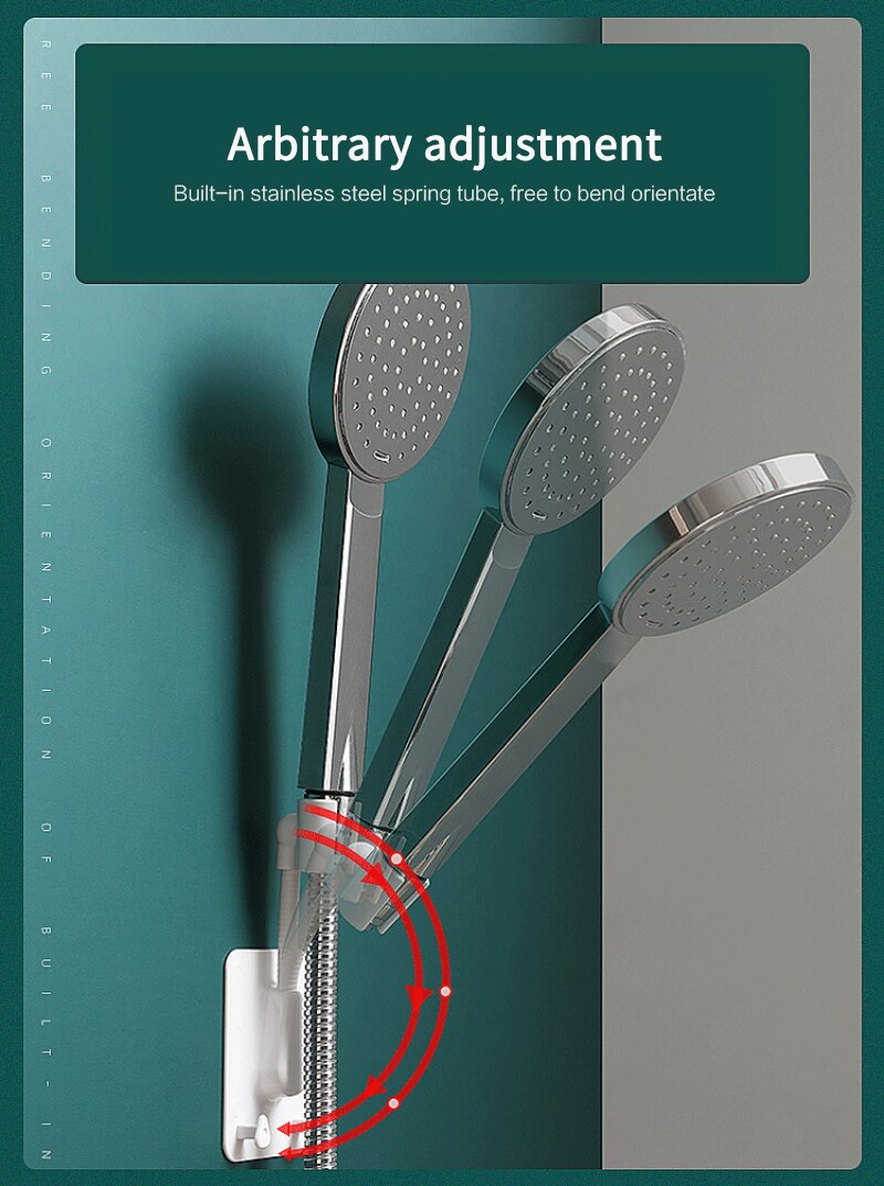 Shower Rack Rotater 1Pc Wall-adhesive Shower Rack Without Perforation,... – Vicedeal