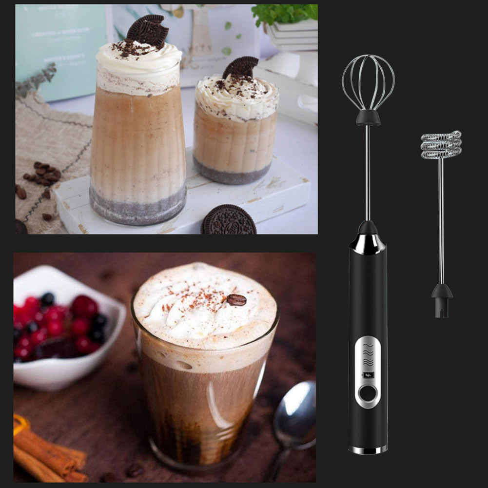 Agitador eléctrico de mano para cocina, Espumador de leche, cabezal agitador, mezclador, agitador de café, herramienta, novedad, 1 ud.
