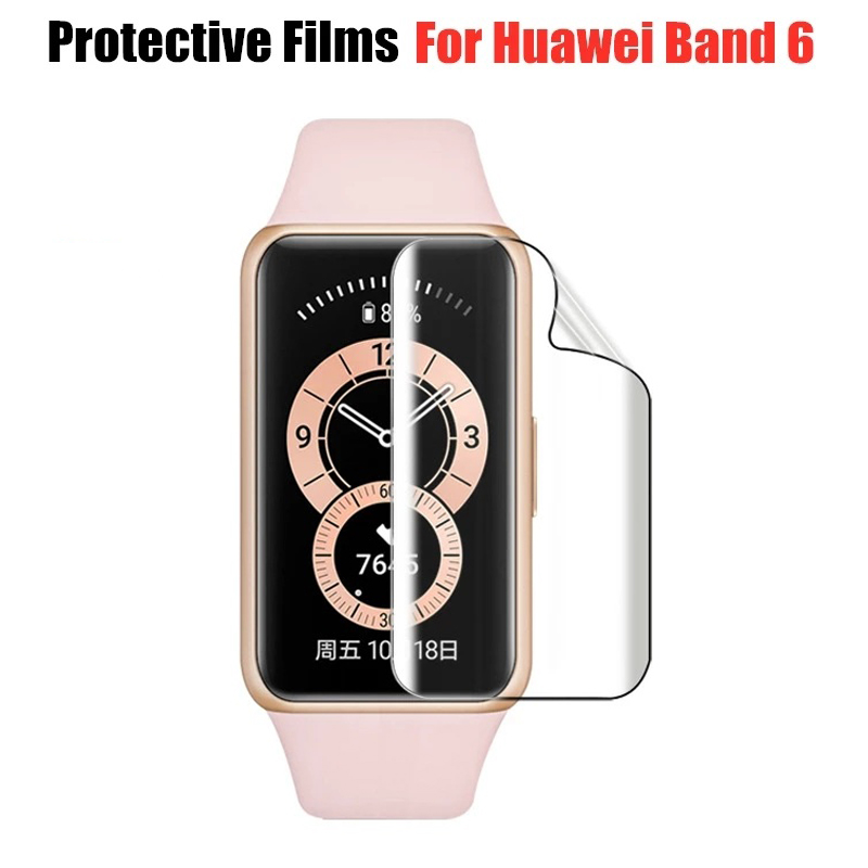 Soft Screen Protective Film For Huawei Band 6 NFC SmartWatch Cover Screen Protector film for Huawei Band 6 pro TPU Watch Film