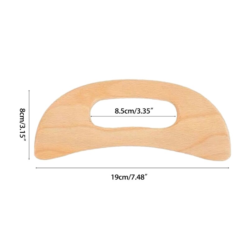 Q1QD Wooden Guasha Tools Anti Cellulite Massage Tool Wood Lymphatic Drainage Paddle Gua Sha Massage