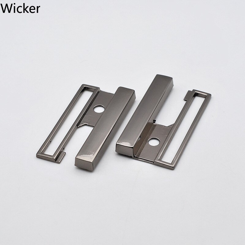 Hebillas de cinturón de Metal combinadas para mujer, hebillas rectangulares de 40/50 MM, abrigo de plumón, broche de trabajo de cuero, 2 uds.