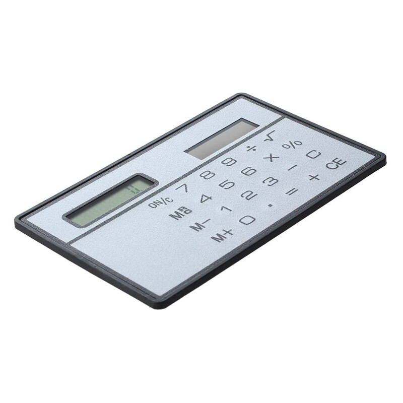 Solar Power Credit Card Sized Pocket Calculator