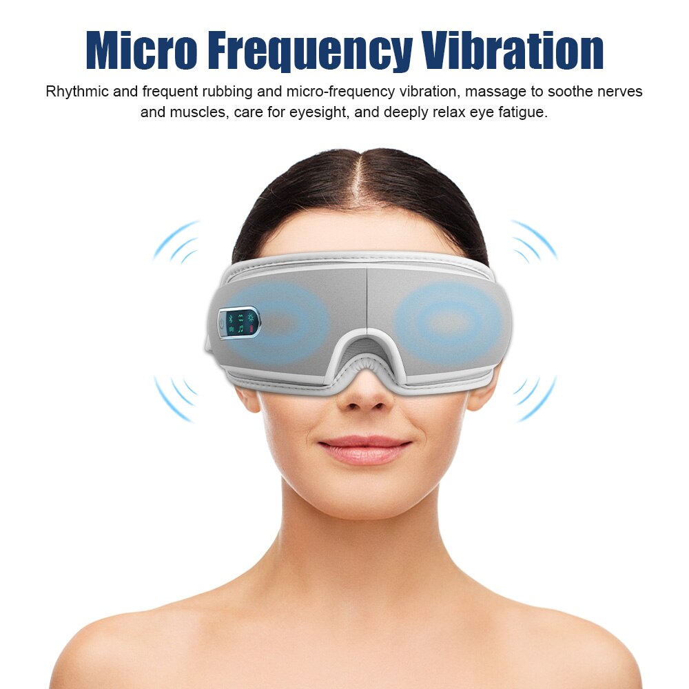 4D Pressotherapy for Eyes Visual Protection Machine Airbag Vibration Eye Massager Electric Eye Care Instrumen Heating Bluetooth