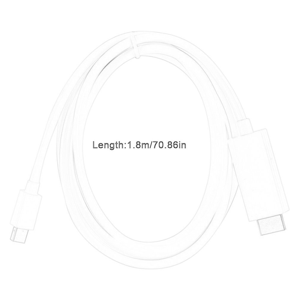 Mini Dp To Hdmi-compatible1.8 M Dp Line Minidisplayport 20pin Interface Perfect Lossless Signal Plug And Play