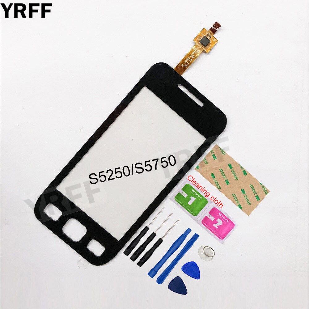 3.2'' For Samsung Galaxy Wave 525 S5250 S5750 S5750E Touch Screen Digitizer Touch Panel Front Glass Lens Sensor