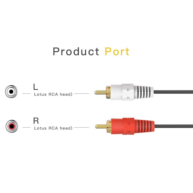 Gold Plated 2RCA Male to 2 RCA Male Cable RCA Audio Cable AV Cable 1.5M 3M 5M for DVD TV CD Sound Amplifier