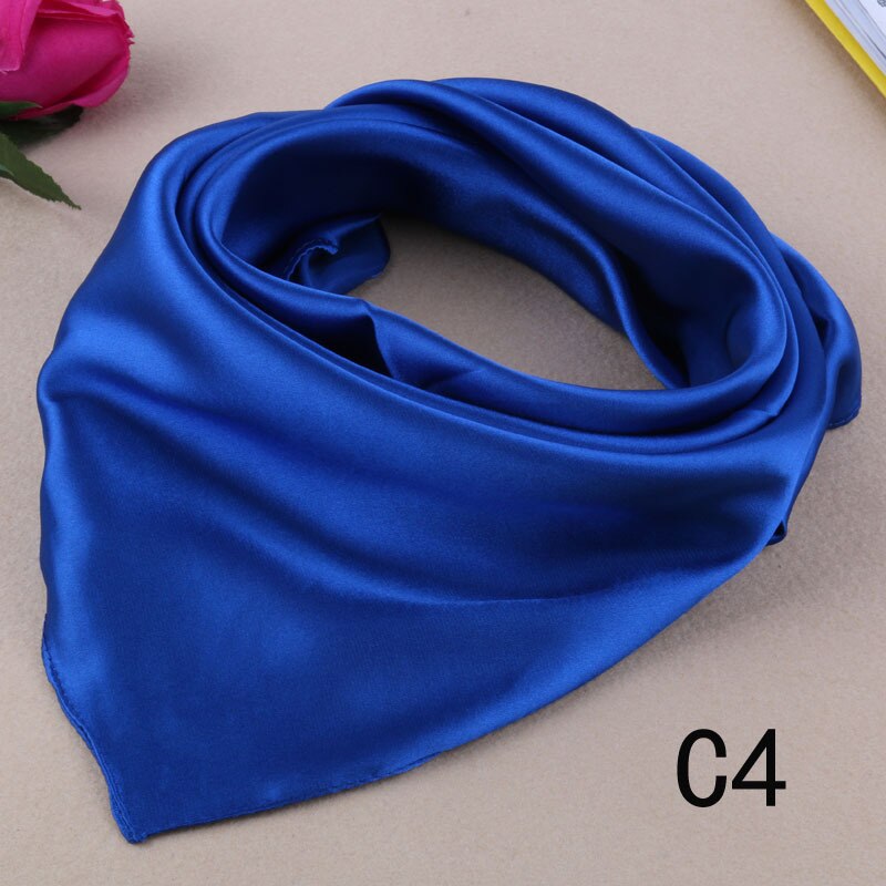 Sjaal Vrouwen Kleine Hals Sjaals Office Lady Haarband Hand Sjaal Hoofddoek Vrouwelijke Bandana Een: Blauw