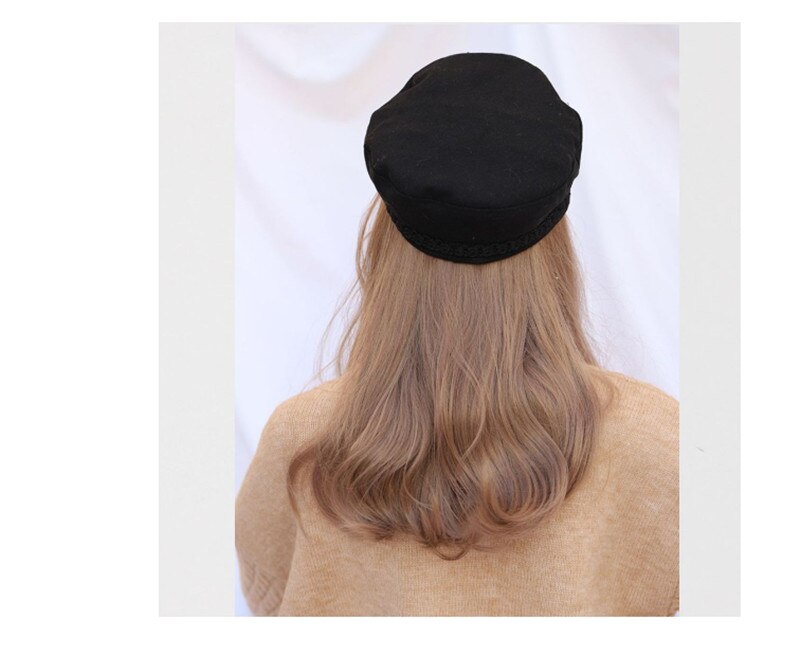 Handmade Black Beret Cap Hats Artist Painter Newsboy Caps Beret Hats B1613