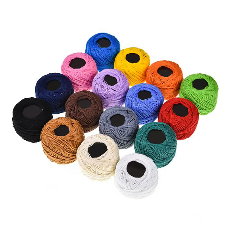 16 Colors Cross Stitch Thread Embroidery Sewing Thread Diy Hand-Knitted Patch Thread Sewing Supplies: Solid  16 colors